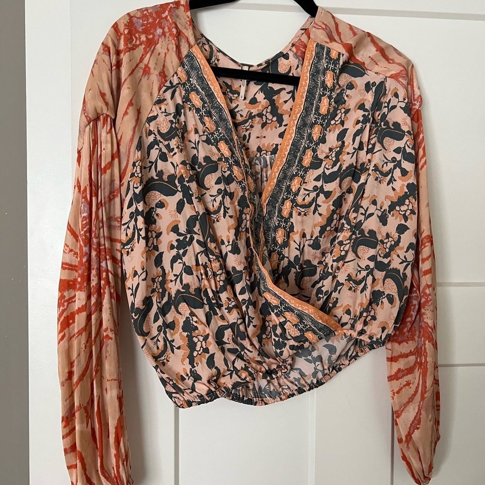 Free people low cut blouse